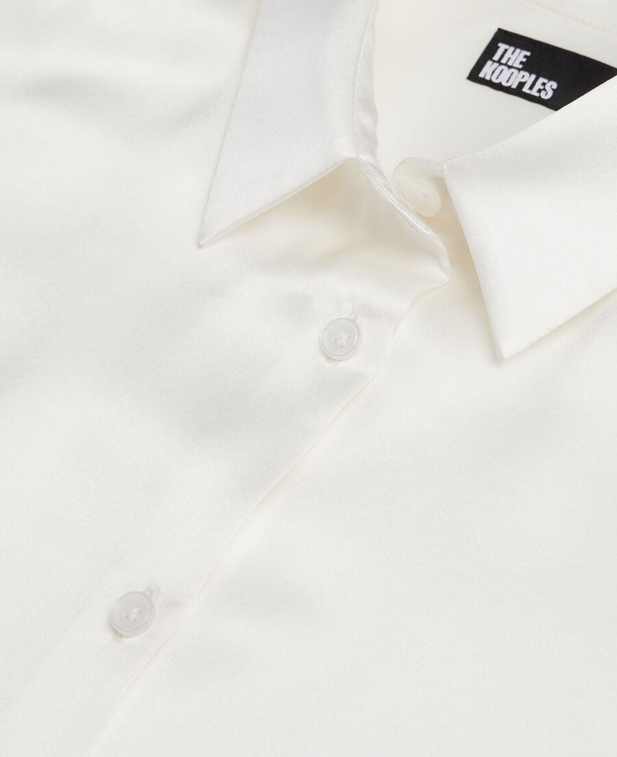 The Kooples F ECRU ecru silk shirt