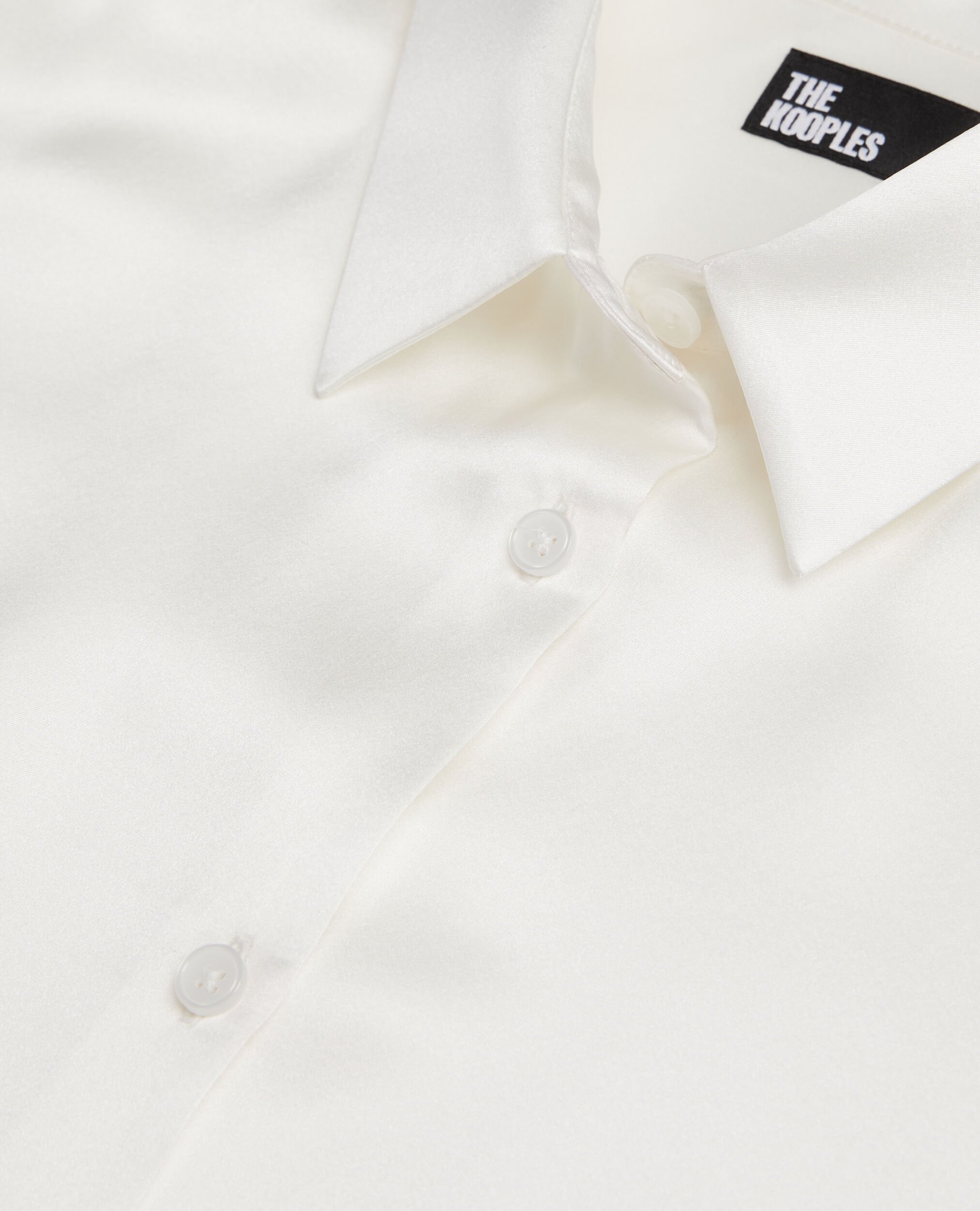 Ecru silk shirt, ECRU, hi-res image number null