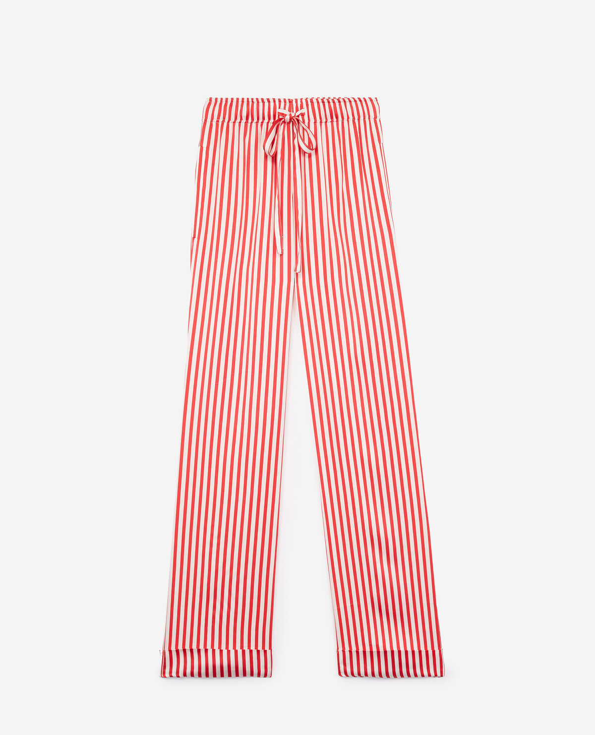 Red and white striped loose pants The Kooples Women