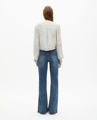 The Kooples WOMEN BLUE blue floral print top