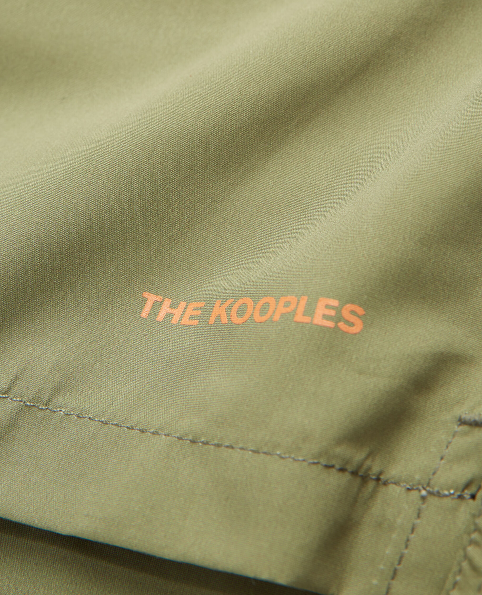 Khakifarbene Badehose mit The Kooples-Logo, KAKI, hi-res image number null