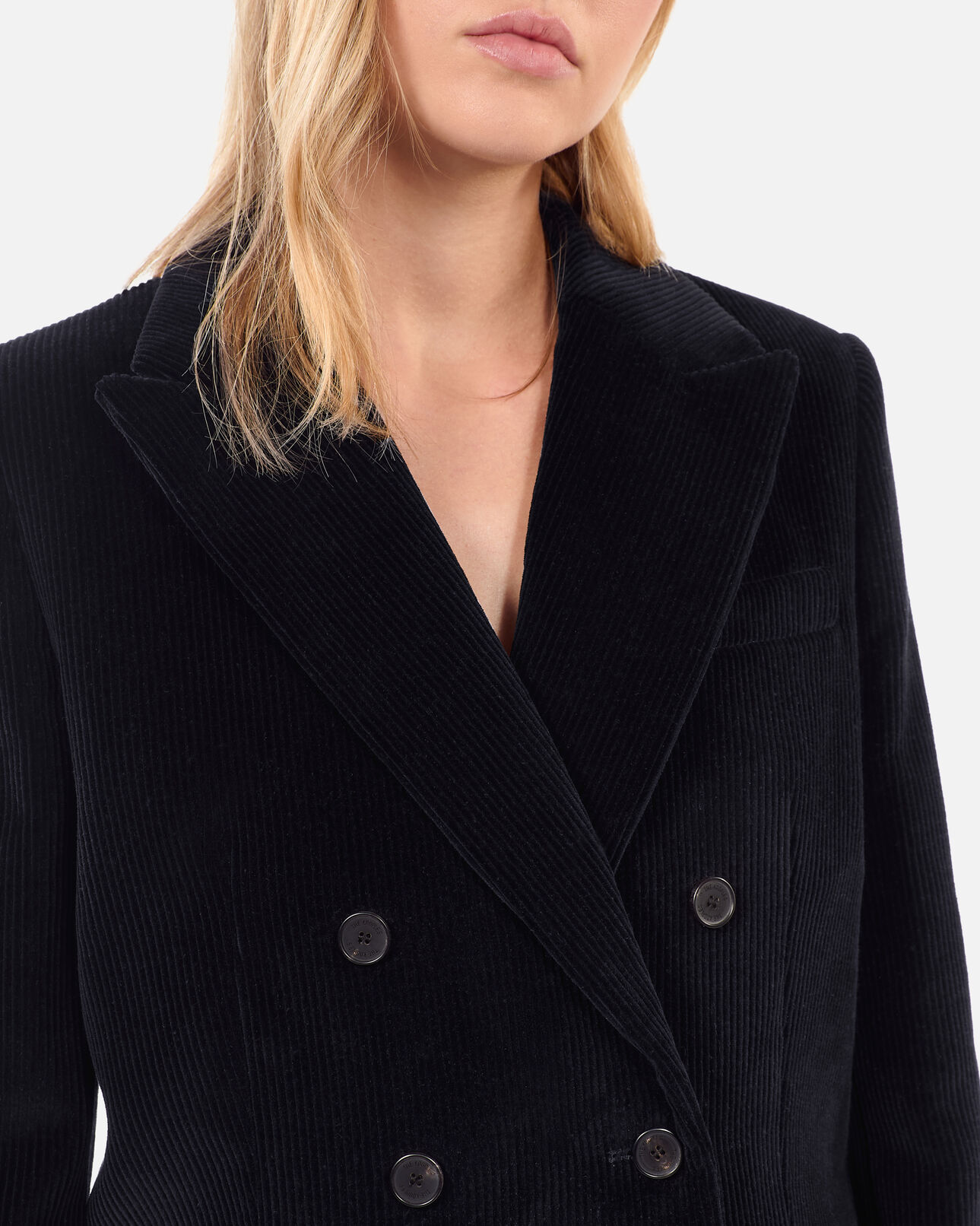 The Kooples WOMEN BLACK black corduroy suit jacket
