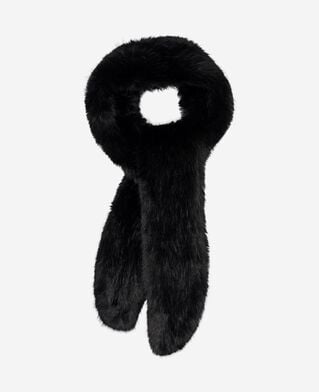 The Kooples WOMEN BLACK black fur collar