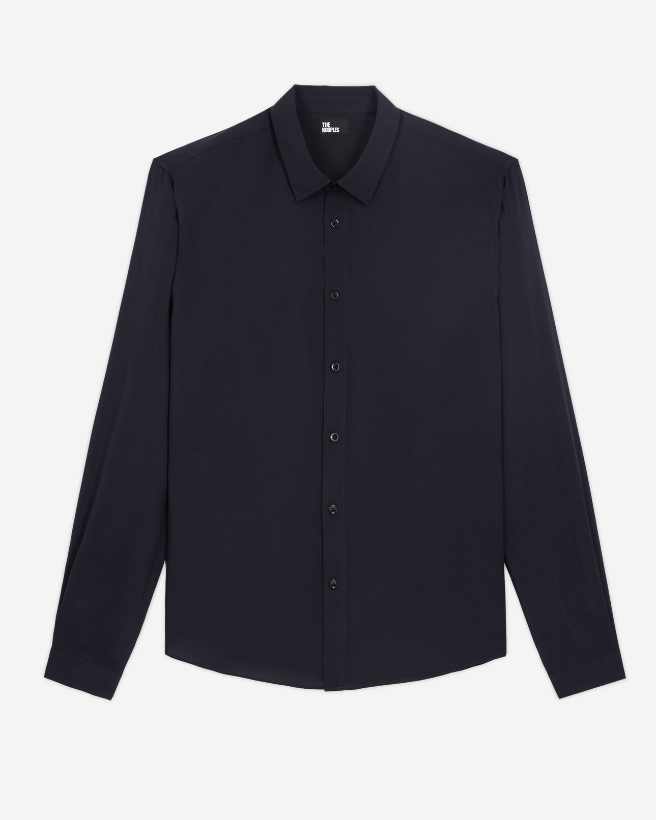 The Kooples MEN DARK NAVY navy blue shirt  with classic collar