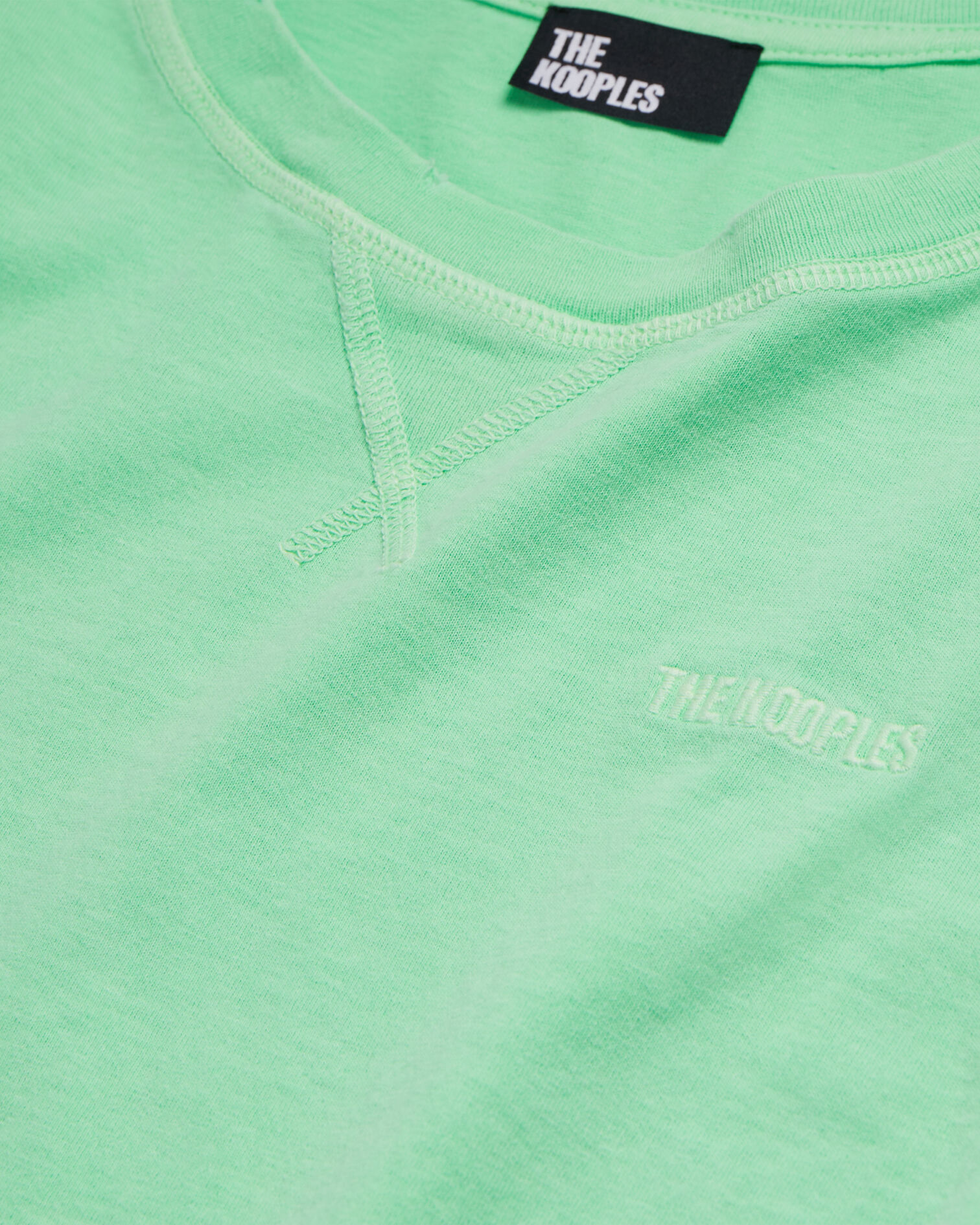 T-shirt Femme vert fluo avec logo, VERT FLUO, hi-res image number null