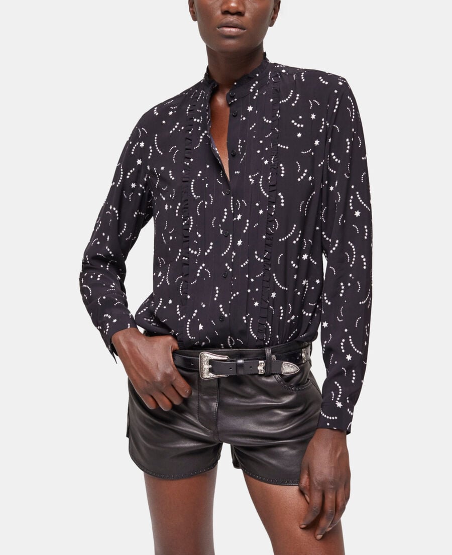 The Kooples FEMME BLACK WHITE chemise imprimée