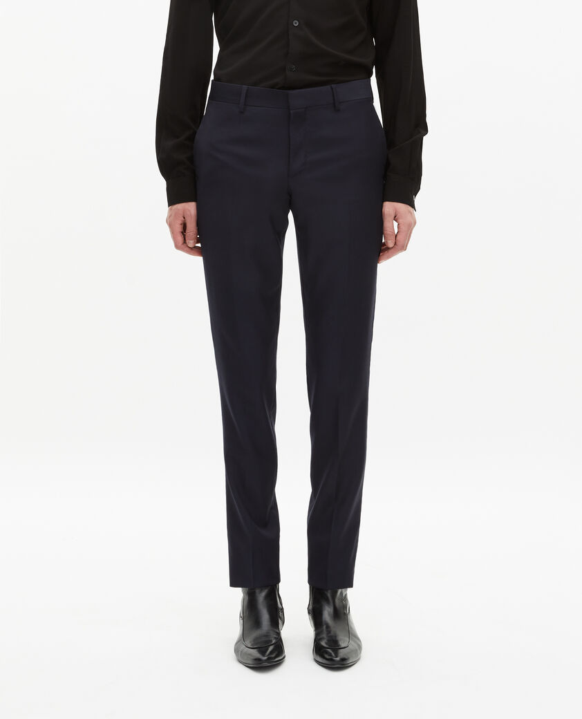 The Kooples MEN DARK NAVY blue slim-fit wool suit pants
