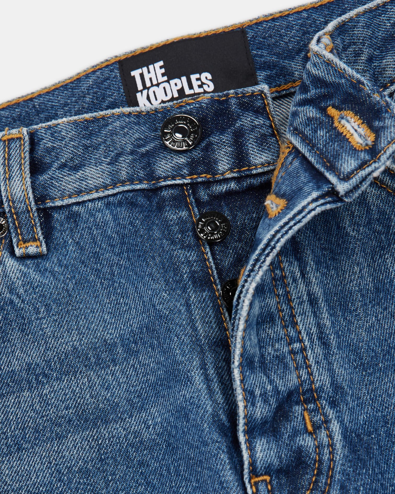 Blue straight-cut jeans, BLUE DENIM, hi-res image number null