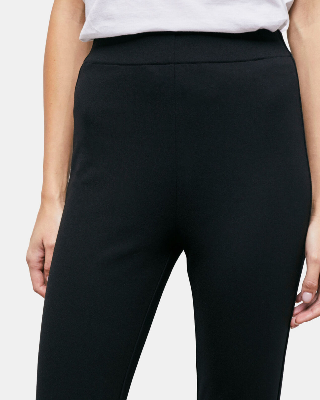 The Kooples FEMME BLACK pantalon flare noir