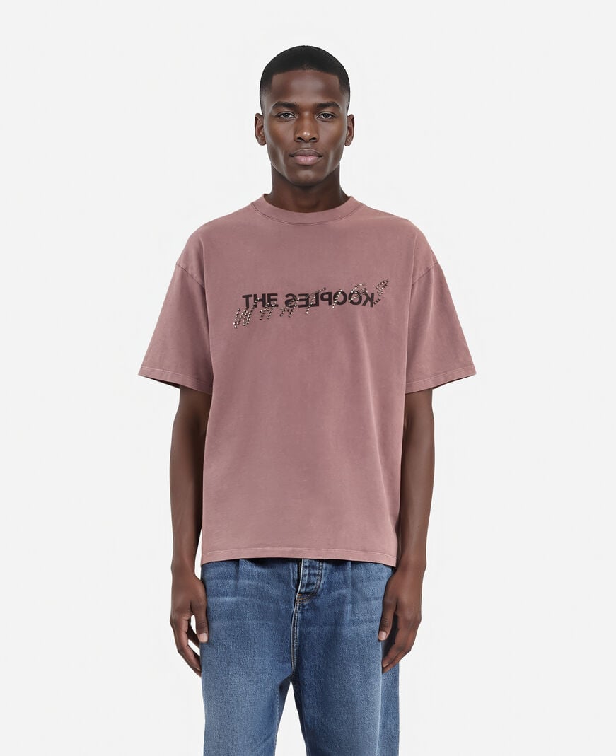 The Kooples HOMME FIGUE t-shirt what is bordeaux