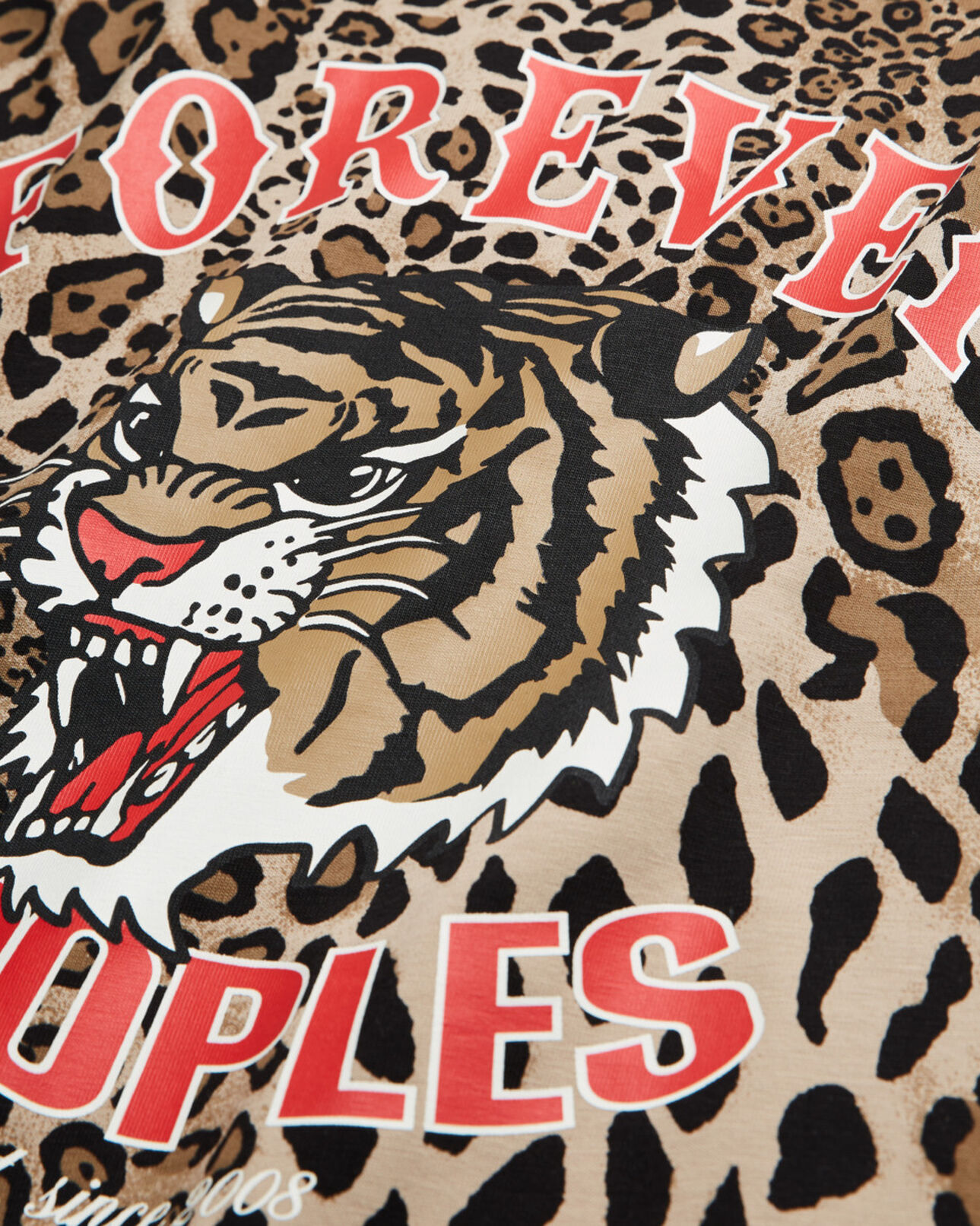 The Kooples WOMEN LEOPARD cotton t-shirt with leopard print