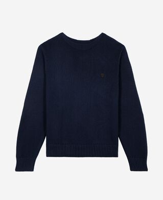 The Kooples MEN NAVY navy boat-neck sweater