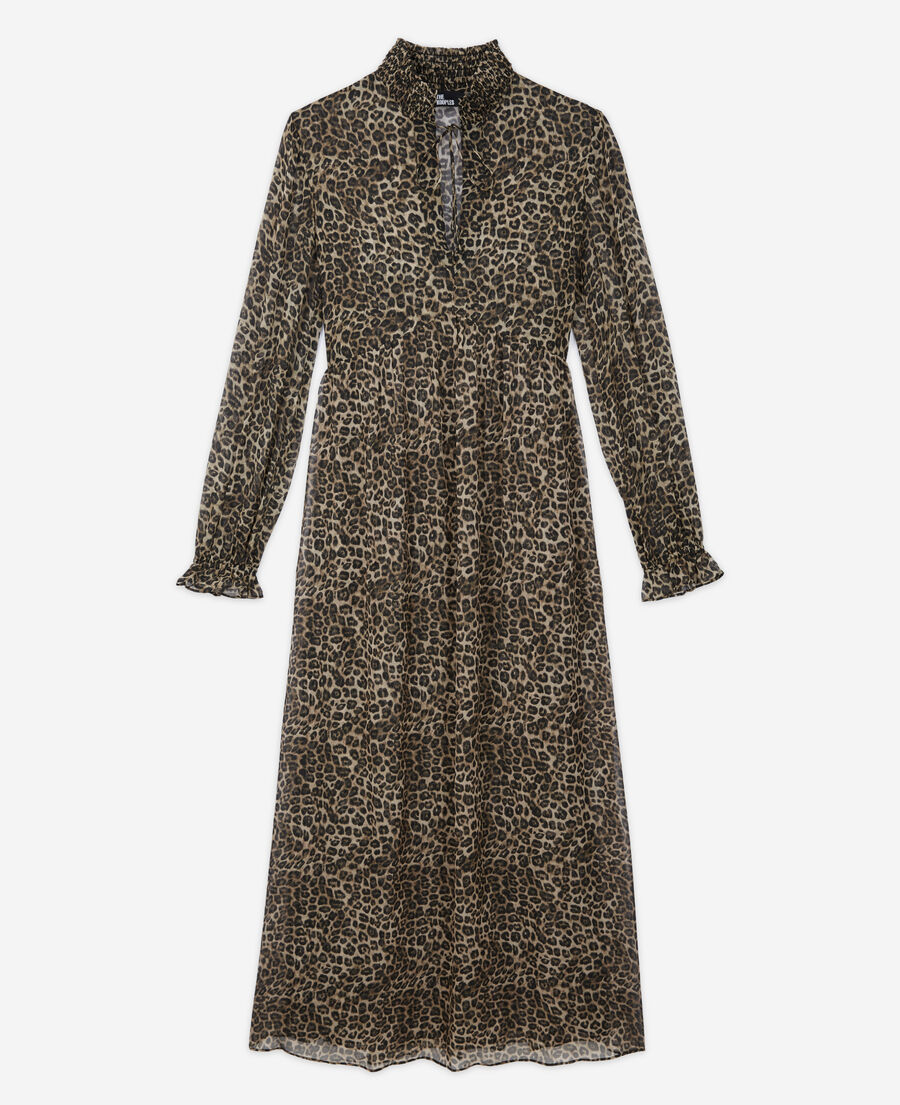 robe longue léopard