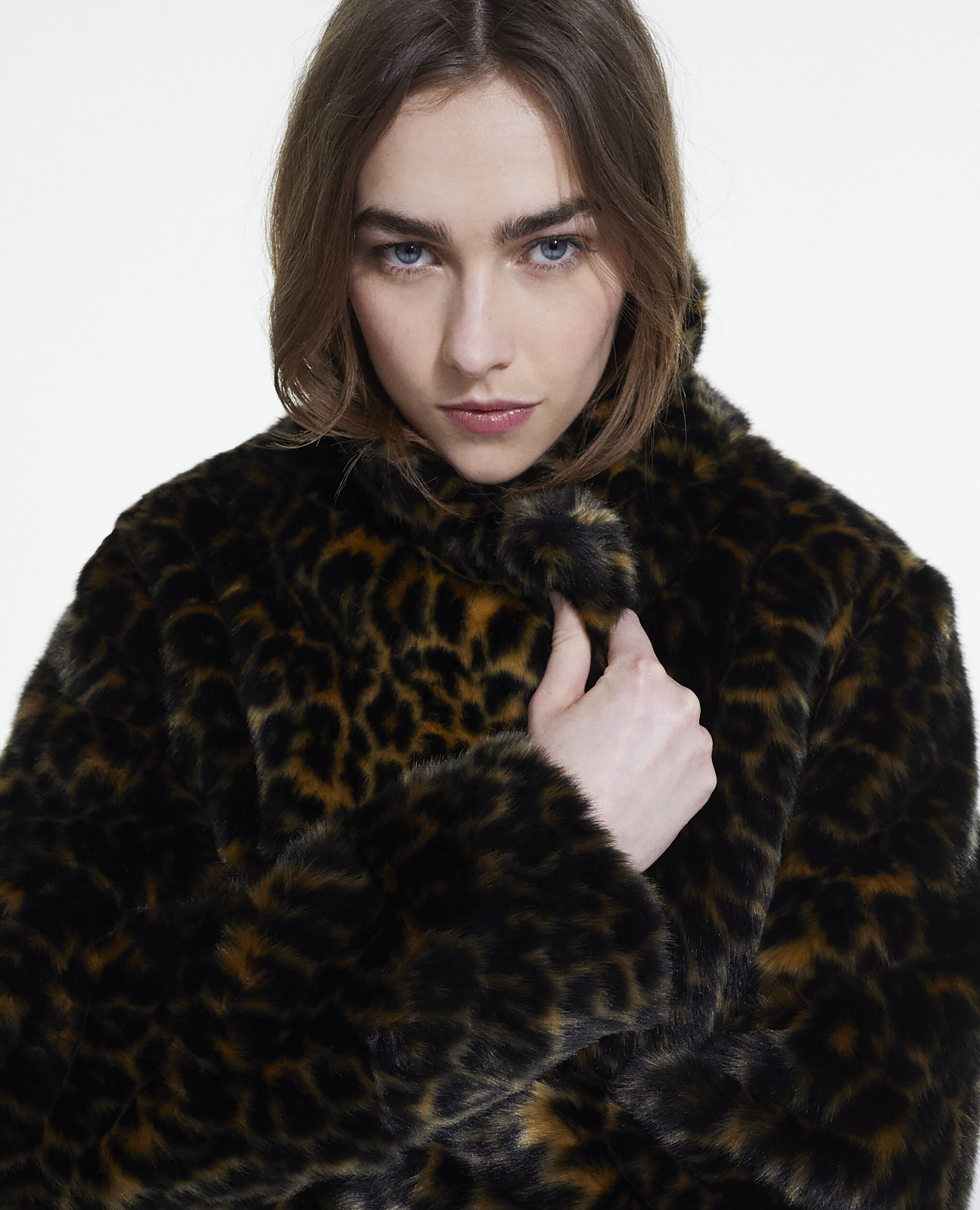 Leopard print faux fur coat | The Kooples