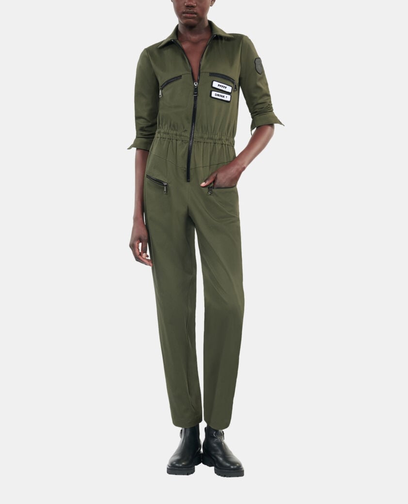 The Kooples WOMEN KAKI khaki the kooples x carolina ritzler jumpsuit