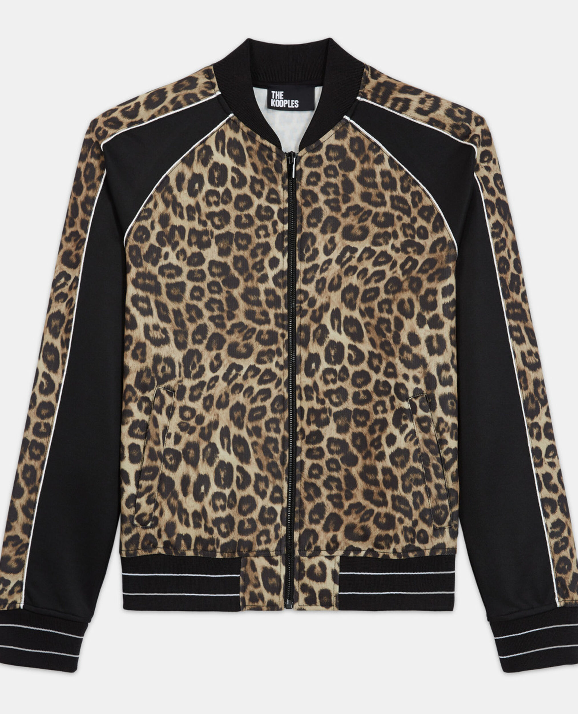 Leopard zipped sweatshirt, LEOPARD, hi-res image number null