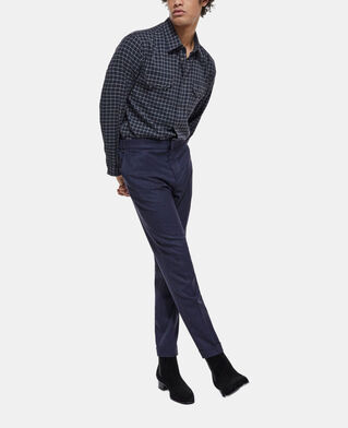 The Kooples H DARK GREY check shirt with classic collar