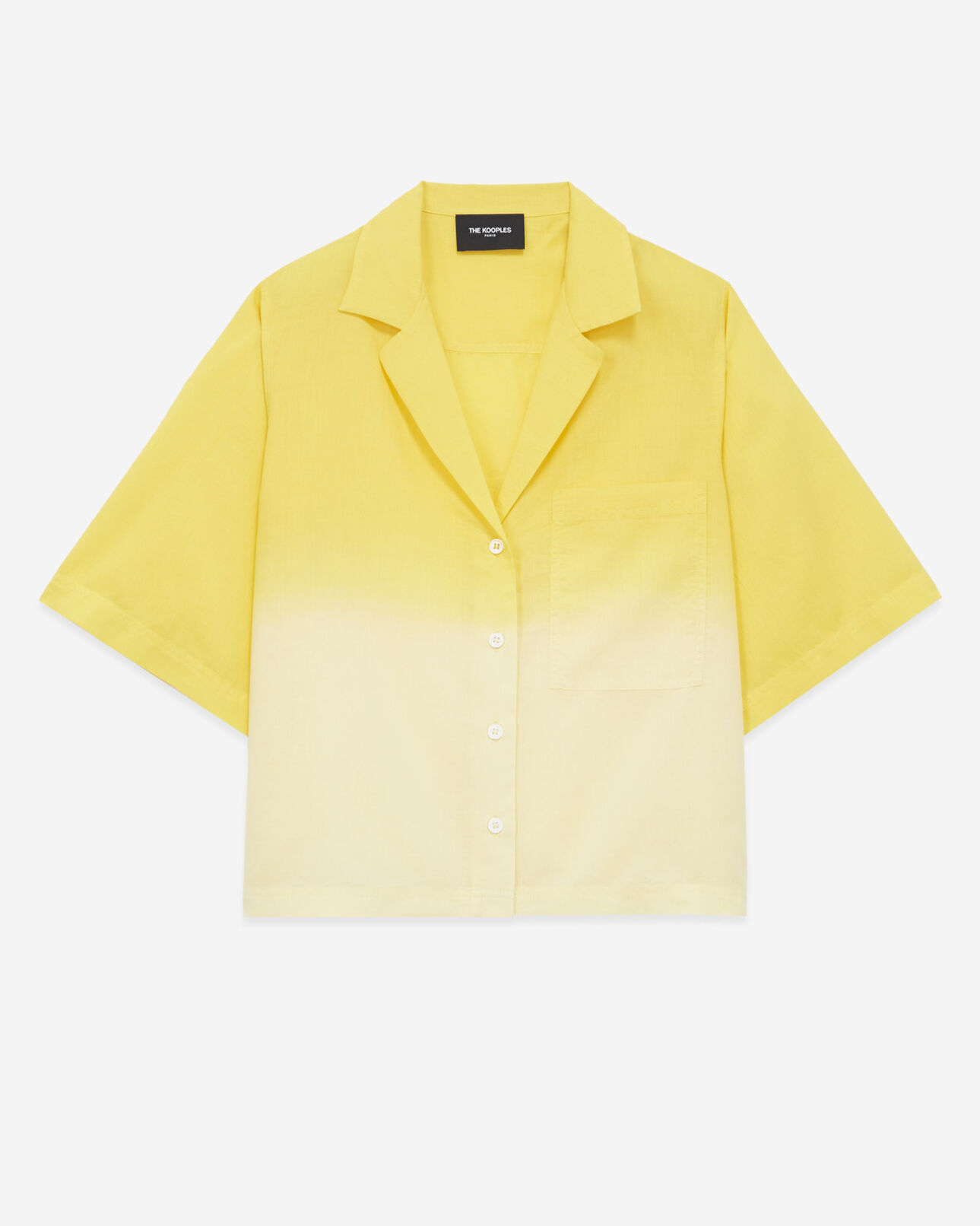 The Kooples FEMME YELLOW MELANGE chemise femme coton hawaïenne effet tie - dye