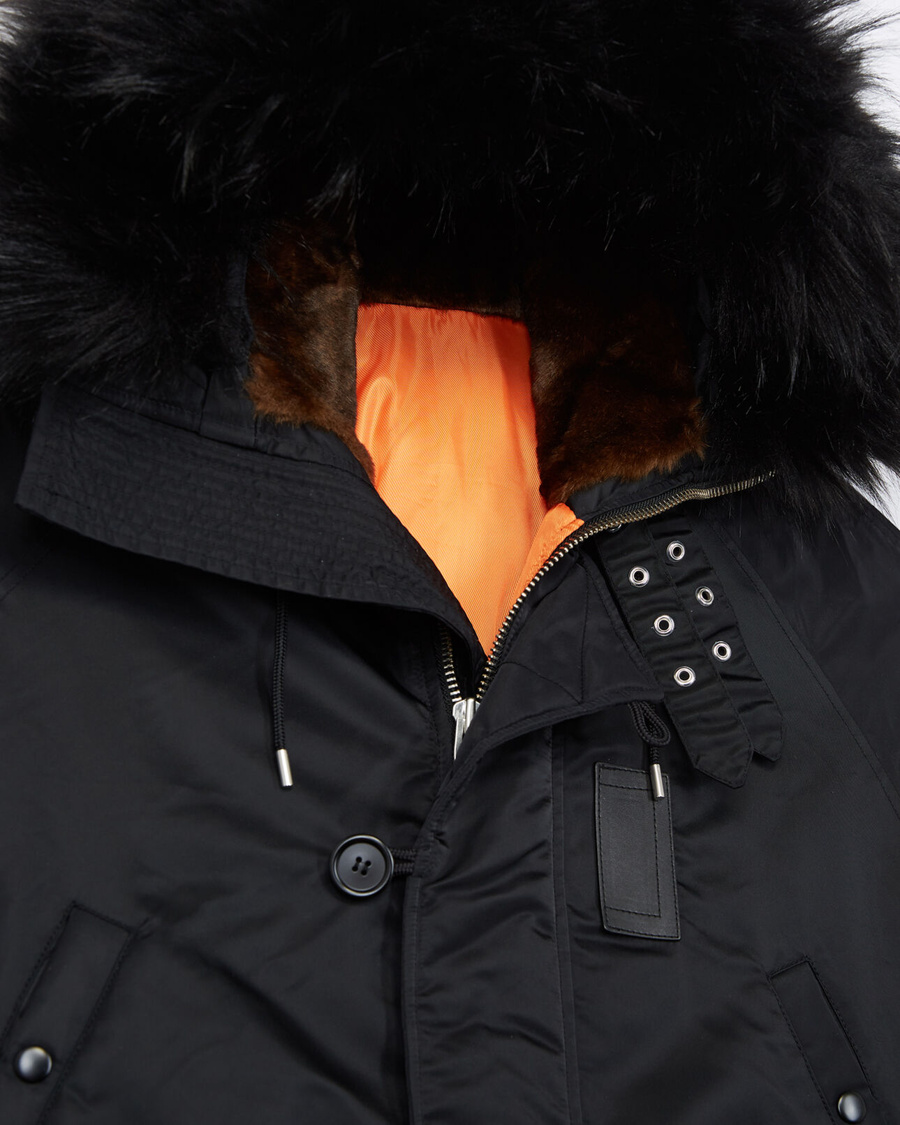 The Kooples HOMME BLACK parka longue noire