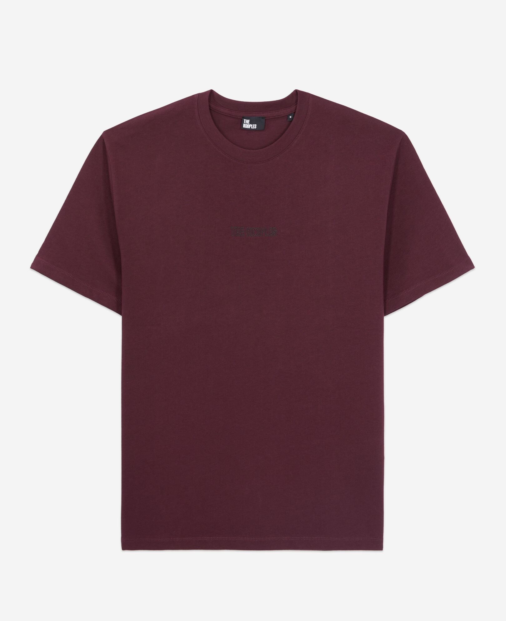 The Kooples HERREN BORDEAUX bordeauxrotes t-shirt herren mit logo