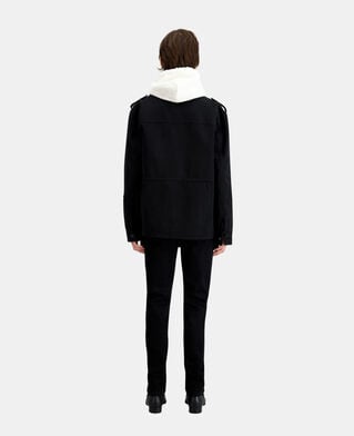 The Kooples HOMME BLACK veste worker noire en denim