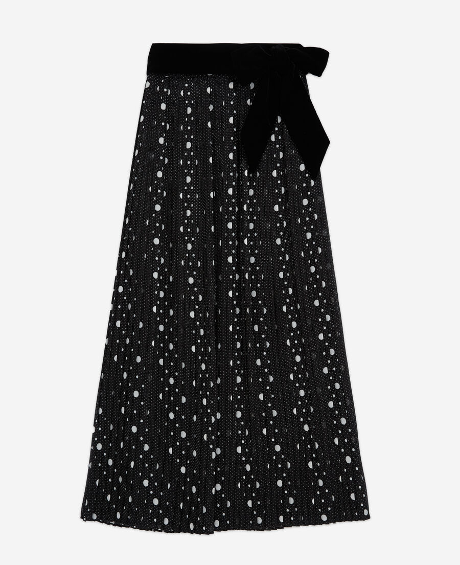 long printed skirt