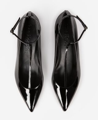 The Kooples WOMEN BLACK heeled pumps with black strap