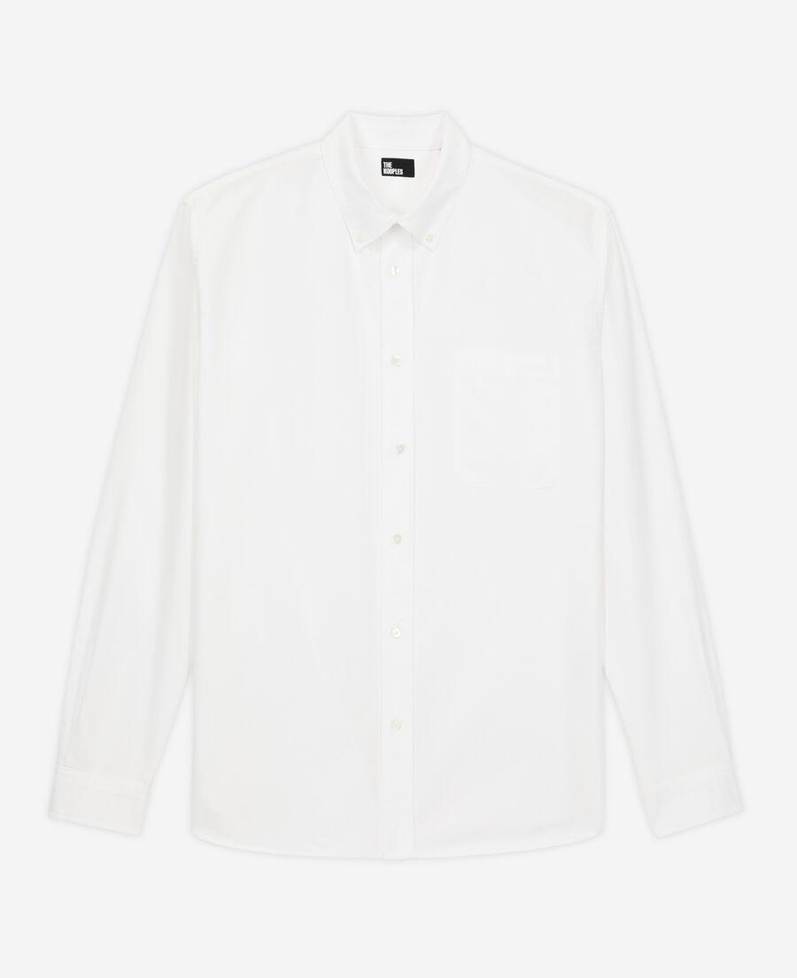 camisa blanca de algodón