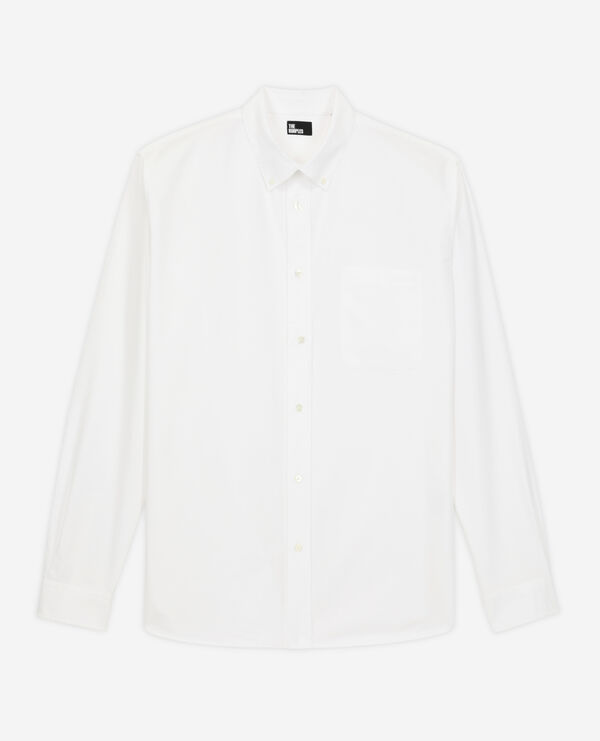 white cotton shirt