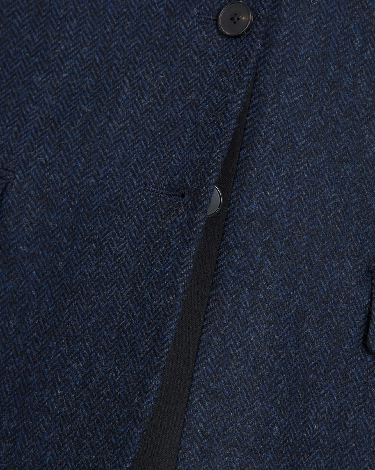 The Kooples DAMEN NAVY blaue wolljacke mit motiv
