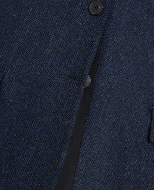 The Kooples WOMEN NAVY wool jacket with blue motif