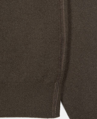 The Kooples MEN KAKI khaki cashmere sweater