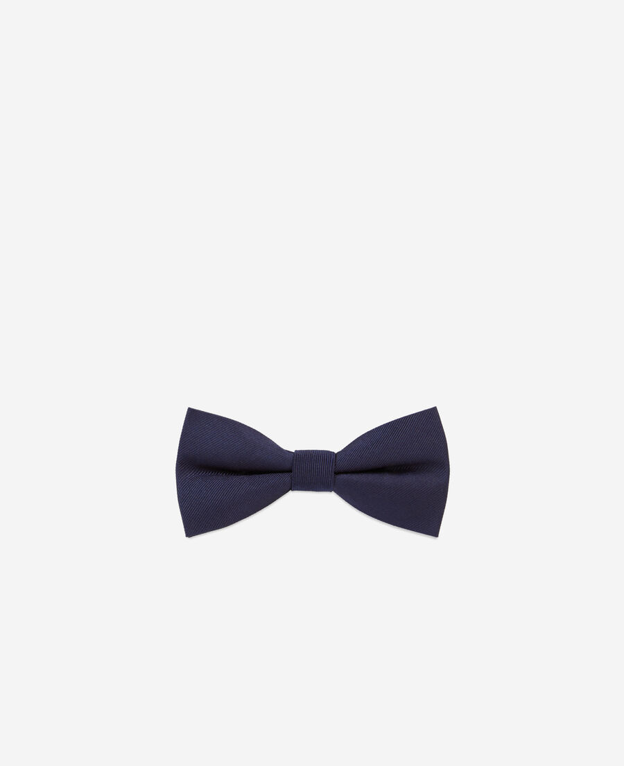 The Kooples MEN NAVY black and navy silk bow tie