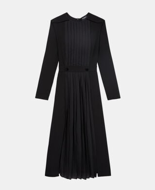 The Kooples FEMME BLACK robe longue noire