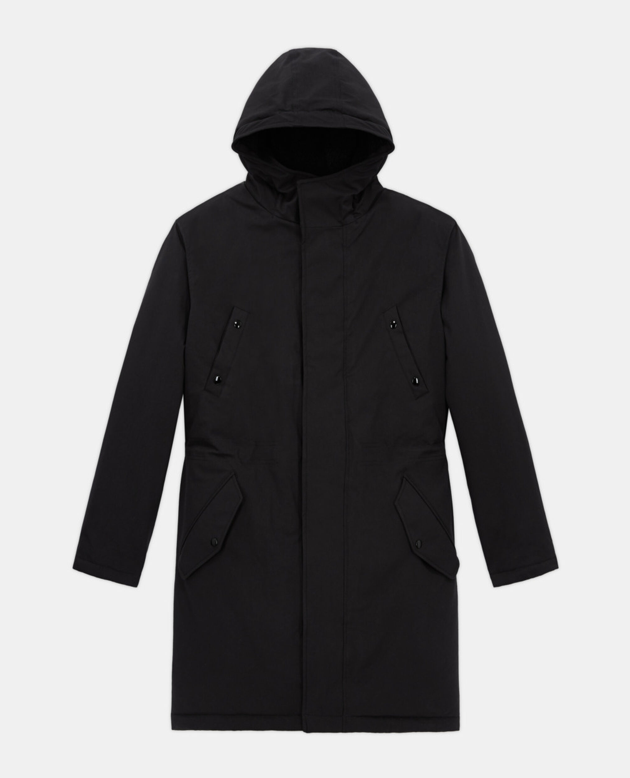 Black parka, BLACK, hi-res image number null