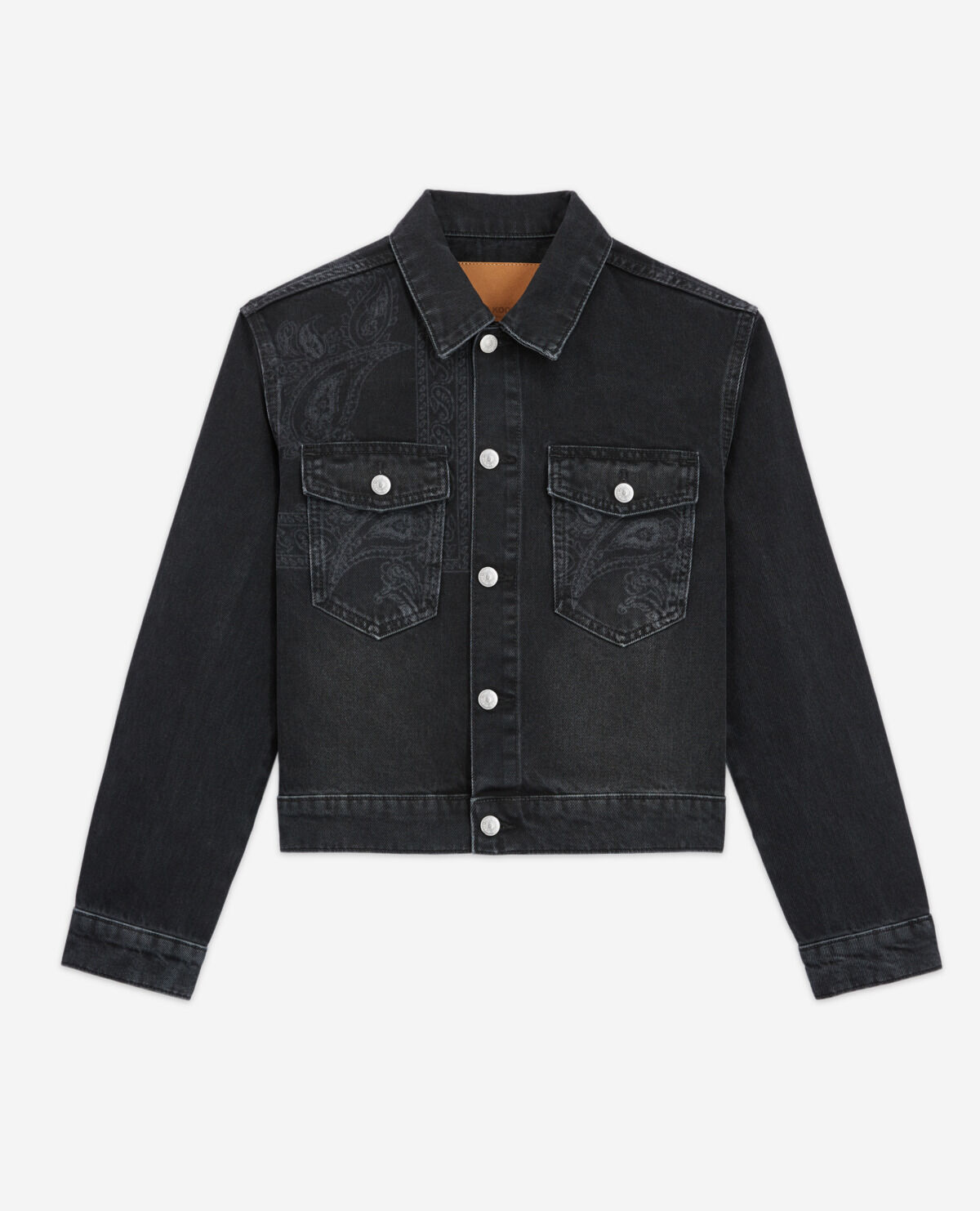 The kooples black denim jacket new arrivals