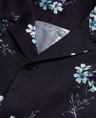 The Kooples MEN DARK NAVY / BLUE EYES floral shirt