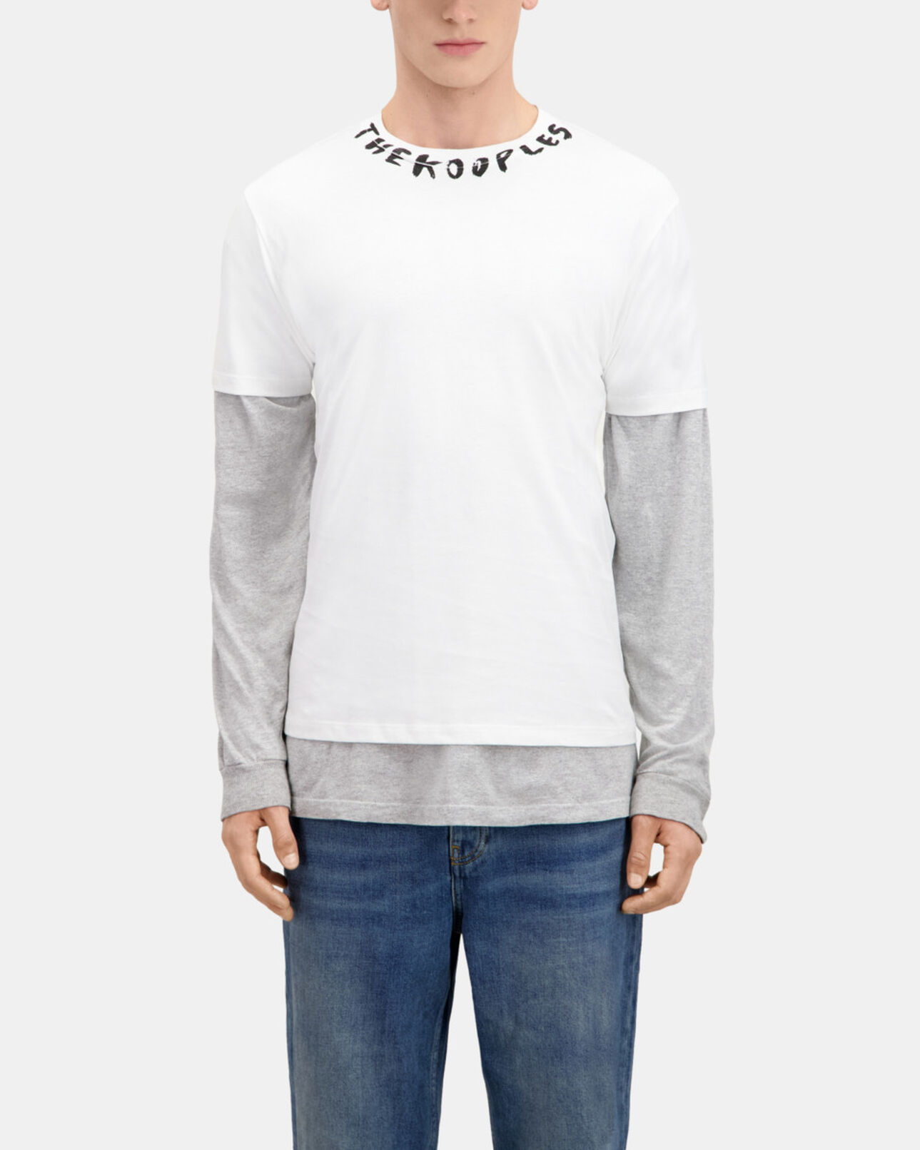 The Kooples HOMME WHITE t-shirt homme blanc avec logo