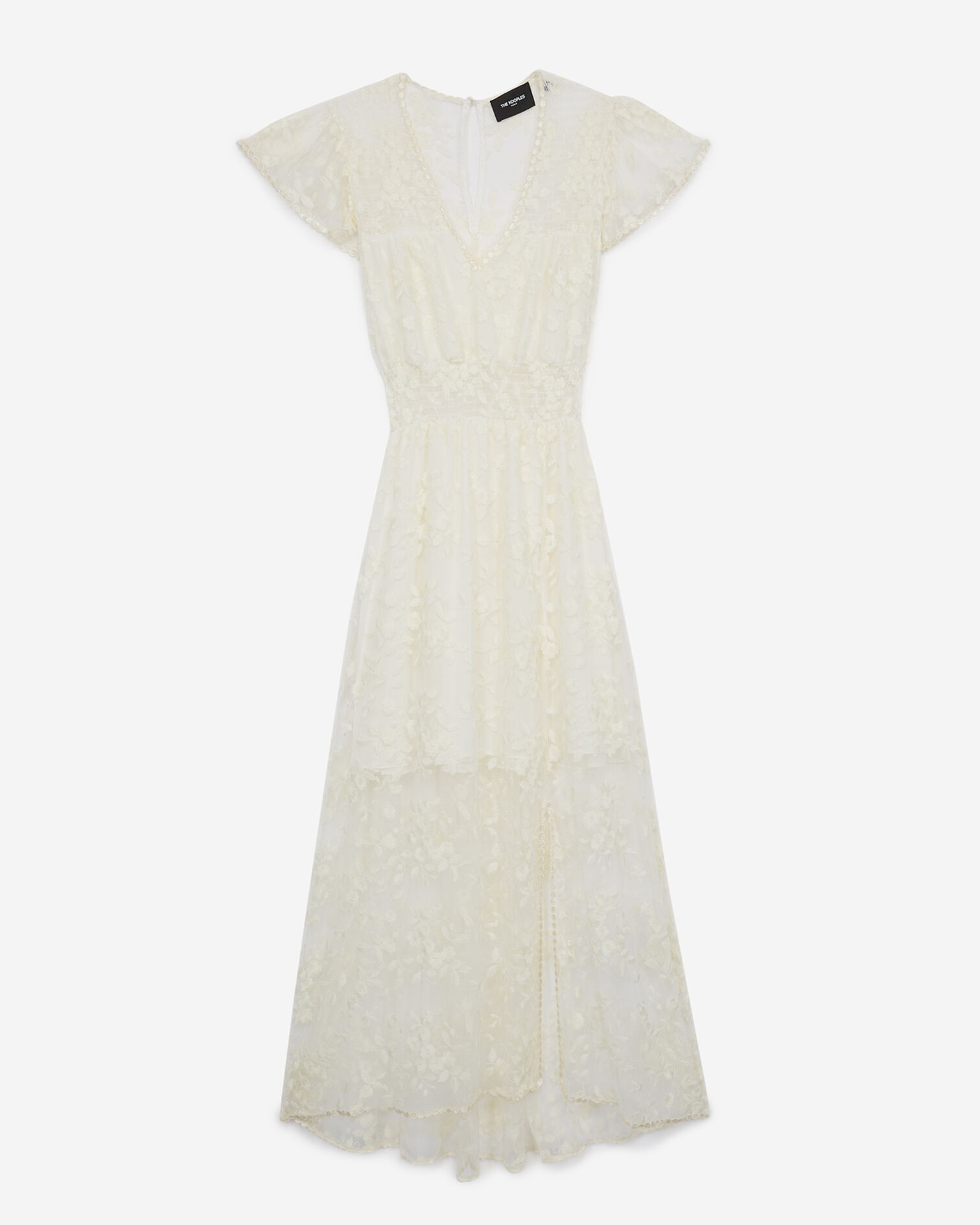 Robe dentelle manche longue écrue, ECRU, hi-res image number null