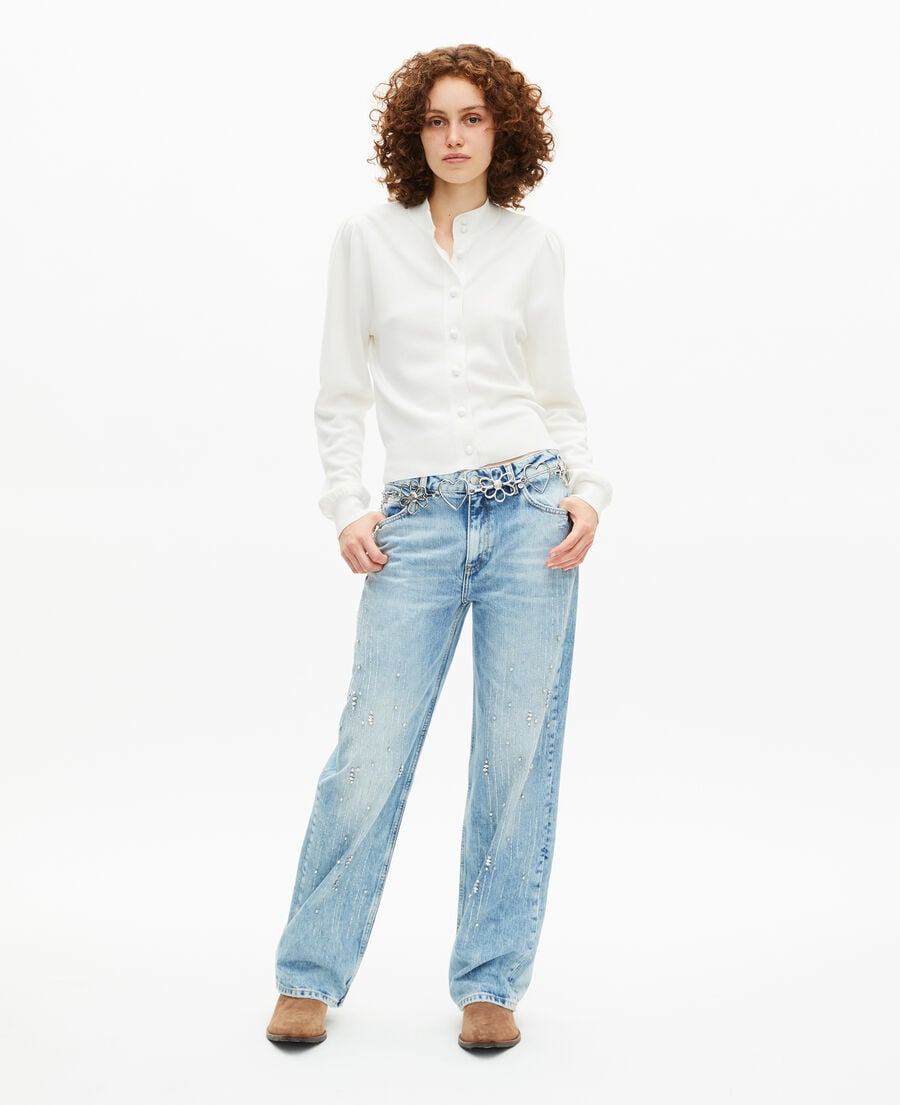 The Kooples DAMEN ECRU strickjacke ecru