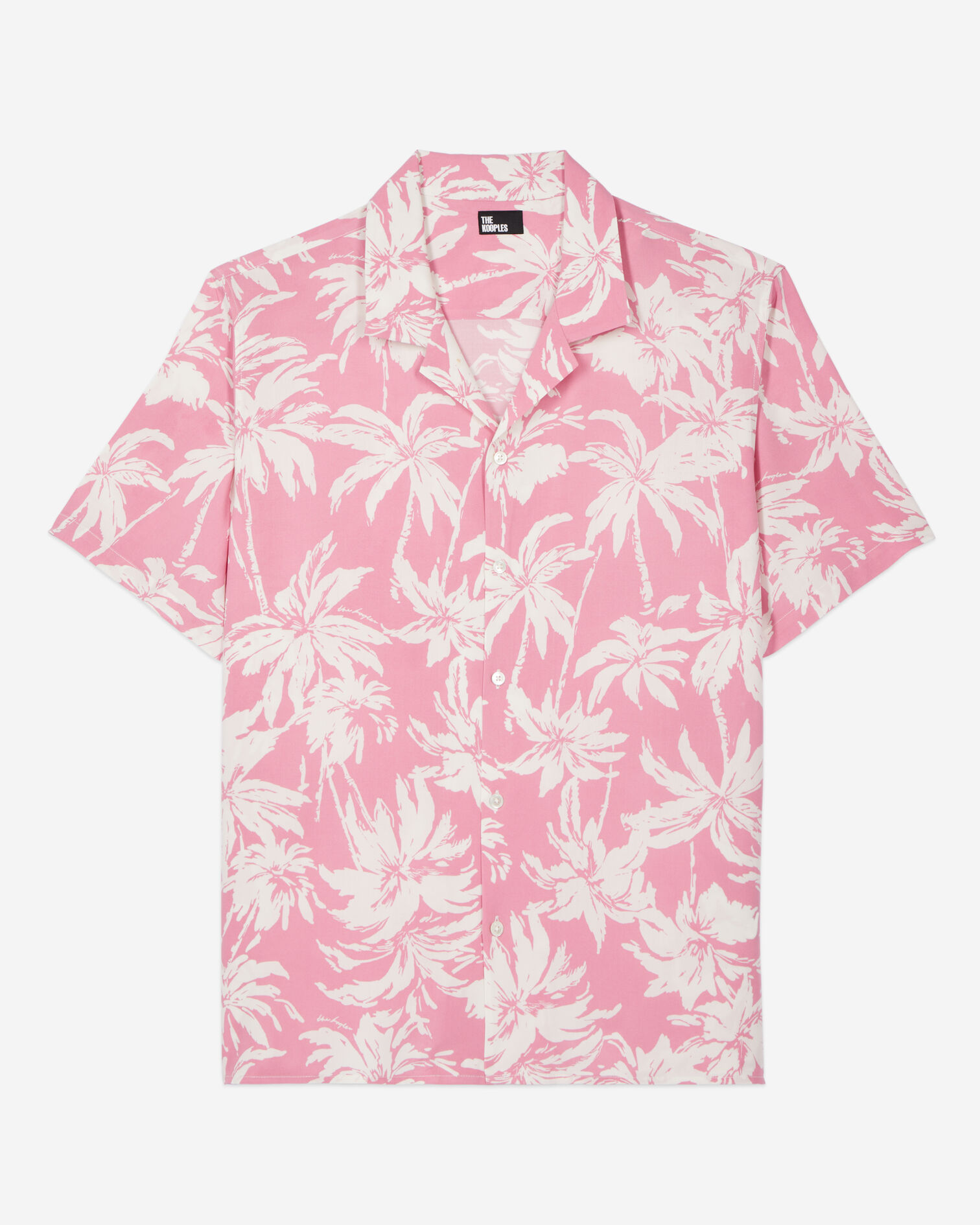 Short-sleeved printed shirt, PINK-WHITE, hi-res image number null