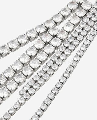 The Kooples FEMME SILVER collier à strass argenté