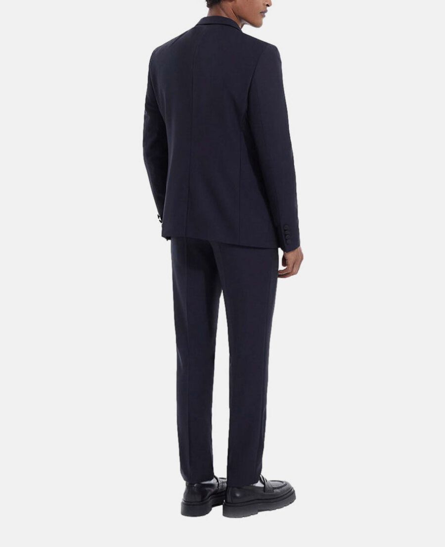 Midnight blue wool suit pants with creases The Kooples