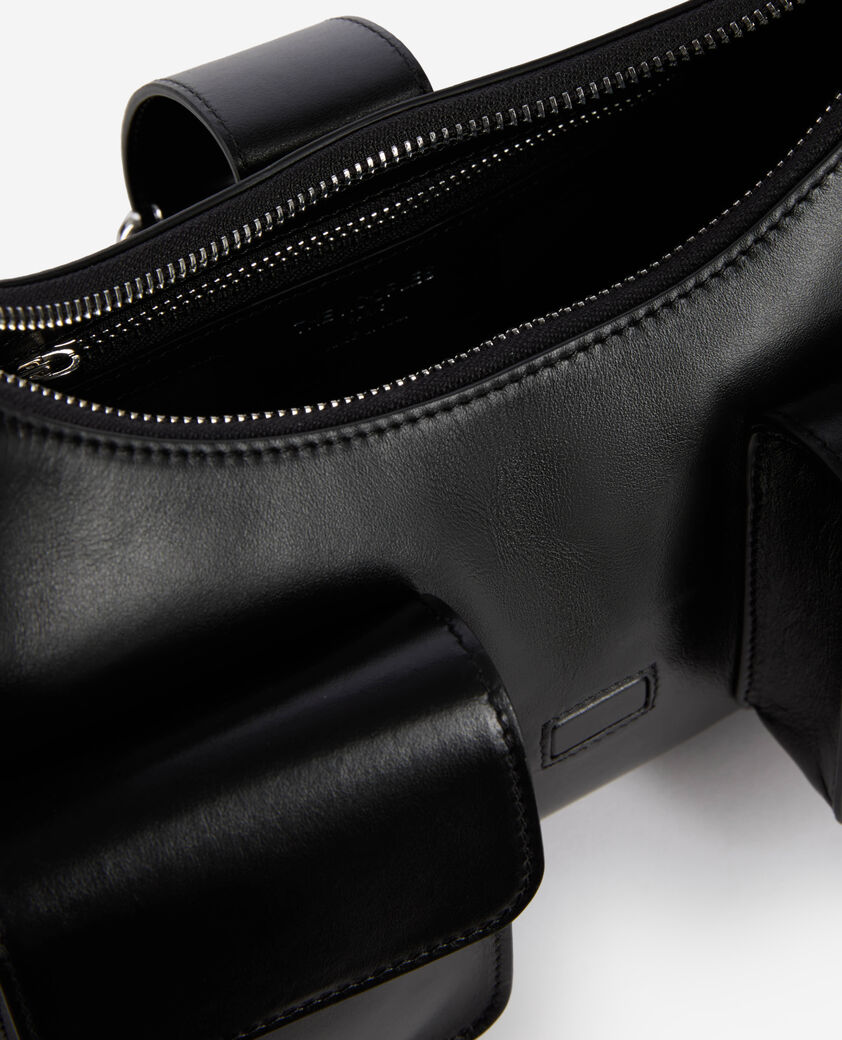 The Kooples MUJER BLACK bolso amelia de piel negra lisa