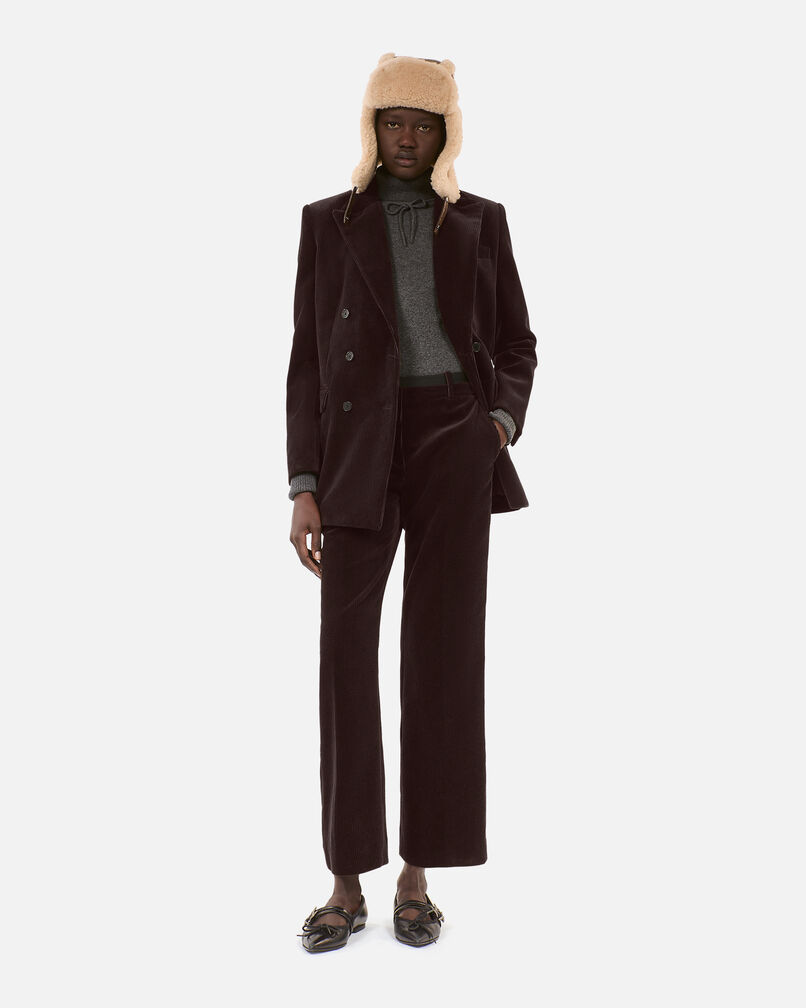 The Kooples MIXED BROWN brown shearling  chapka