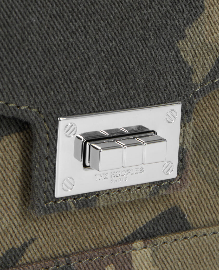 The Kooples WOMEN CAMOUFLAGE small emily bag in camouflage denim