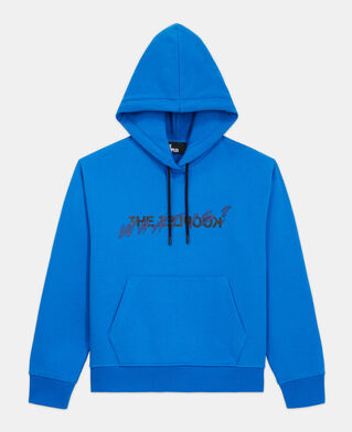 The Kooples DAMEN INK BLUE blaues sweatshirt mit "what is"-schriftzug