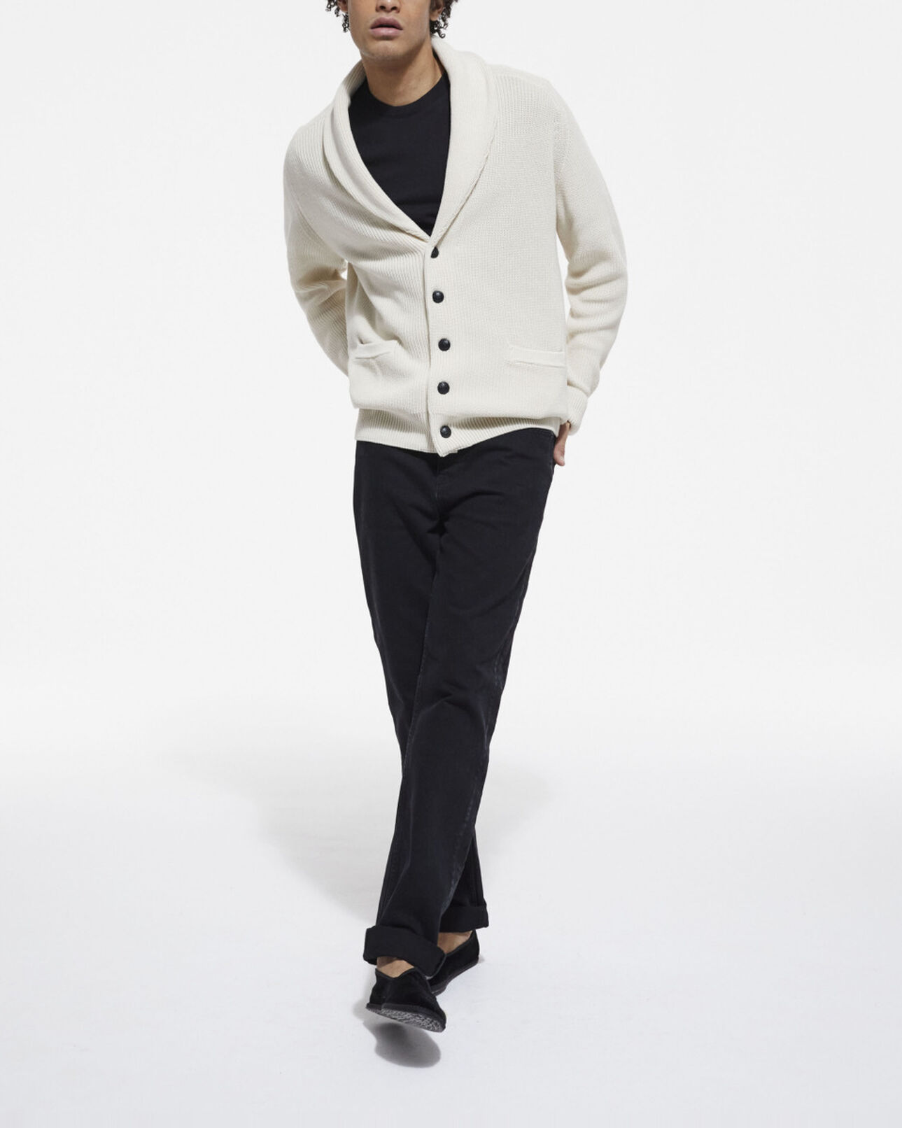 The Kooples HOMME OFF WHITE cardigan beige
