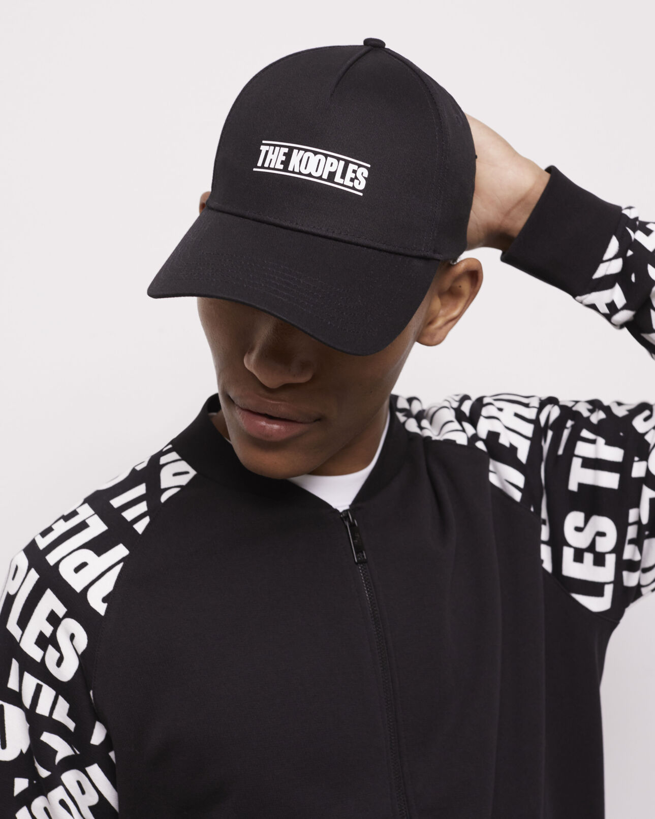 The Kooples MIXED BLACK the kooples black logo cap