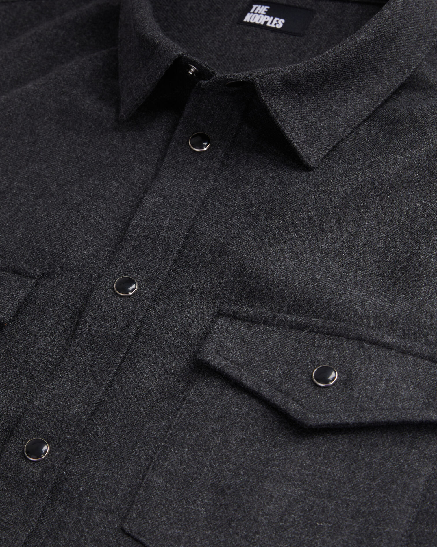 Grey flannel shirt, GREY, hi-res image number null